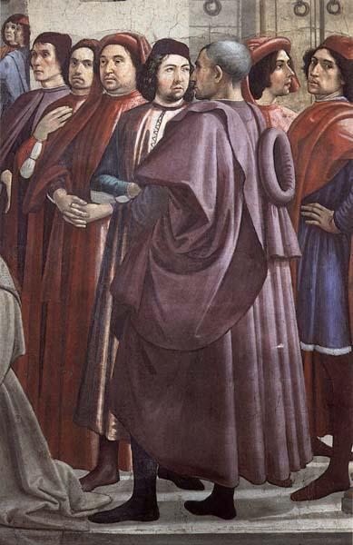 Domenicho Ghirlandaio Details of Erweckung eines Knaben oil painting picture